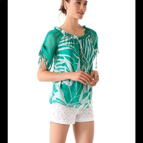 Milly of New York Pants - Milly eyelet floral shorts.